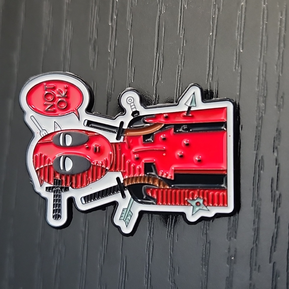 Marvel Deadpool Inspired Enamel Pin